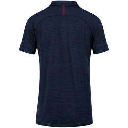 JAKO Challenge Poloshirt Damen marine meliert/maroon 44