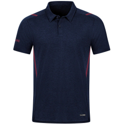 JAKO Challenge Poloshirt marine meliert/maroon XL