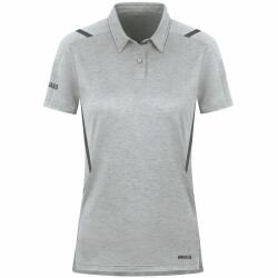 JAKO Challenge Poloshirt Damen hellgrau meliert/anthra...