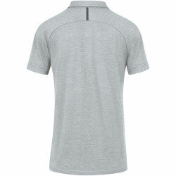 JAKO Challenge Poloshirt Damen hellgrau meliert/anthra...
