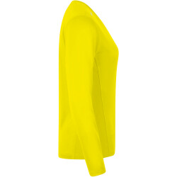 JAKO Run 2.0 langarm Laufshirt Damen neongelb 40