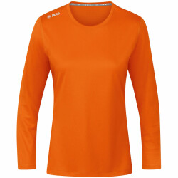 JAKO Run 2.0 langarm Laufshirt Damen neonorange 40
