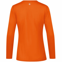 JAKO Run 2.0 langarm Laufshirt Damen neonorange 40