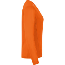 JAKO Run 2.0 langarm Laufshirt Damen neonorange 40