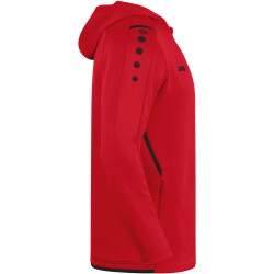 JAKO Challenge Trainingsjacke mit Kapuze Kinder rot/schwarz 128