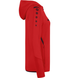 JAKO Challenge Trainingsjacke mit Kapuze Damen rot/schwarz 42