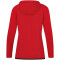 JAKO Challenge Trainingsjacke mit Kapuze Damen rot/schwarz 42