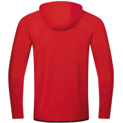 JAKO Challenge Trainingsjacke mit Kapuze rot/schwarz S