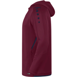 JAKO Challenge Trainingsjacke mit Kapuze maroon/marine 3XL