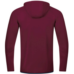 JAKO Challenge Trainingsjacke mit Kapuze maroon/marine L
