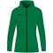 JAKO Challenge Trainingsjacke mit Kapuze Damen sportgrün/schwarz 40