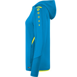 JAKO Challenge Trainingsjacke mit Kapuze Damen JAKO blau/neongelb 34