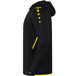 JAKO Challenge Trainingsjacke mit Kapuze Kinder schwarz/citro 128