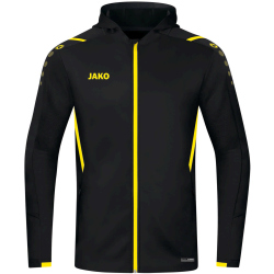 JAKO Challenge Trainingsjacke mit Kapuze schwarz/citro 3XL