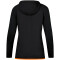JAKO Challenge Trainingsjacke mit Kapuze Damen schwarz/neonorange 44