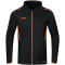 JAKO Challenge Trainingsjacke mit Kapuze schwarz/neonorange L