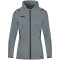 JAKO Challenge Trainingsjacke mit Kapuze Damen steingrau/schwarz 44