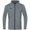 JAKO Challenge Trainingsjacke mit Kapuze steingrau/schwarz XL