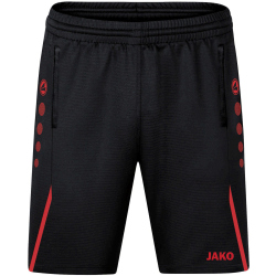 JAKO Challenge Trainingsshorts Kinder schwarz/rot 140
