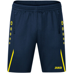 JAKO Challenge Trainingsshorts Kinder marine/neongelb 128