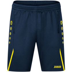 JAKO Challenge Trainingsshorts Kinder marine/neongelb 140
