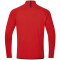 JAKO Challenge Sweatshirt mit 1/4-Reißverschluss Kinder rot/schwarz 128