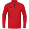 JAKO Challenge Sweatshirt mit 1/4-Reißverschluss rot/schwarz 3XL