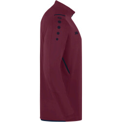 JAKO Challenge Sweatshirt mit 1/4-Reißverschluss maroon/marine XL