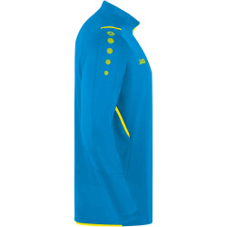 JAKO Challenge Sweatshirt mit 1/4-Reißverschluss Kinder JAKO blau/neongelb 128