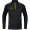 JAKO Challenge Sweatshirt mit 1/4-Reißverschluss Kinder schwarz/citro 152