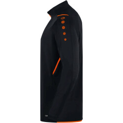 JAKO Challenge Sweatshirt mit 1/4-Reißverschluss schwarz/neonorange S