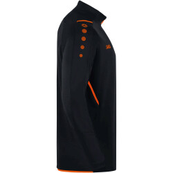 JAKO Challenge Sweatshirt mit 1/4-Reißverschluss schwarz/neonorange S