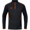 JAKO Challenge Sweatshirt mit 1/4-Reißverschluss schwarz/neonorange S