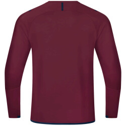JAKO Challenge Sweatshirt Kinder maroon/marine 116