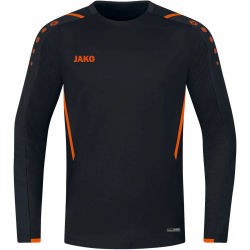 JAKO Challenge Sweatshirt schwarz/neonorange L