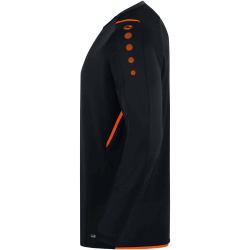 JAKO Challenge Sweatshirt schwarz/neonorange L