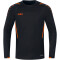 JAKO Challenge Sweatshirt schwarz/neonorange XXL