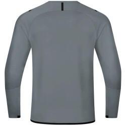 JAKO Challenge Sweatshirt Kinder steingrau/schwarz 116