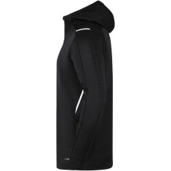 JAKO Challenge Kapuzenjacke schwarz meliert/weiß M