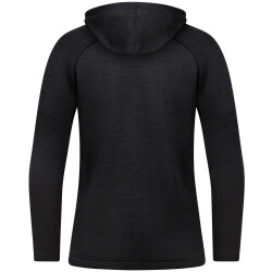 JAKO Challenge Kapuzenjacke Damen schwarz meliert/rot 34
