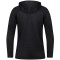JAKO Challenge Kapuzenjacke Damen schwarz meliert/rot 34