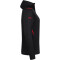 JAKO Challenge Kapuzenjacke Damen schwarz meliert/rot 34