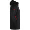 JAKO Challenge Kapuzenjacke schwarz meliert/rot 4XL