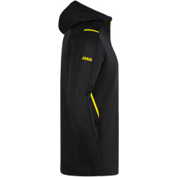 JAKO Challenge Kapuzenjacke schwarz meliert/citro M