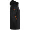 JAKO Challenge Kapuzenjacke Kinder schwarz meliert/neonorange 128