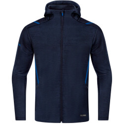 JAKO Challenge Kapuzenjacke Kinder marine meliert/royal 128