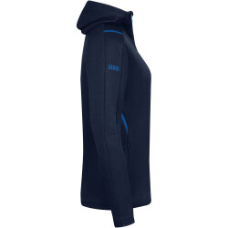 JAKO Challenge Kapuzenjacke Damen marine meliert/royal 34