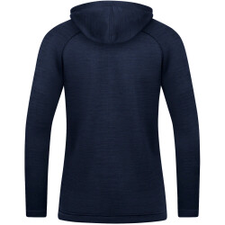 JAKO Challenge Kapuzenjacke Damen marine meliert/neongelb 34