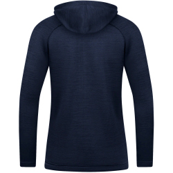 JAKO Challenge Kapuzenjacke Damen marine meliert/neongelb 44