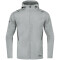 JAKO Challenge Kapuzenjacke Kinder hellgrau meliert/anthra light 128